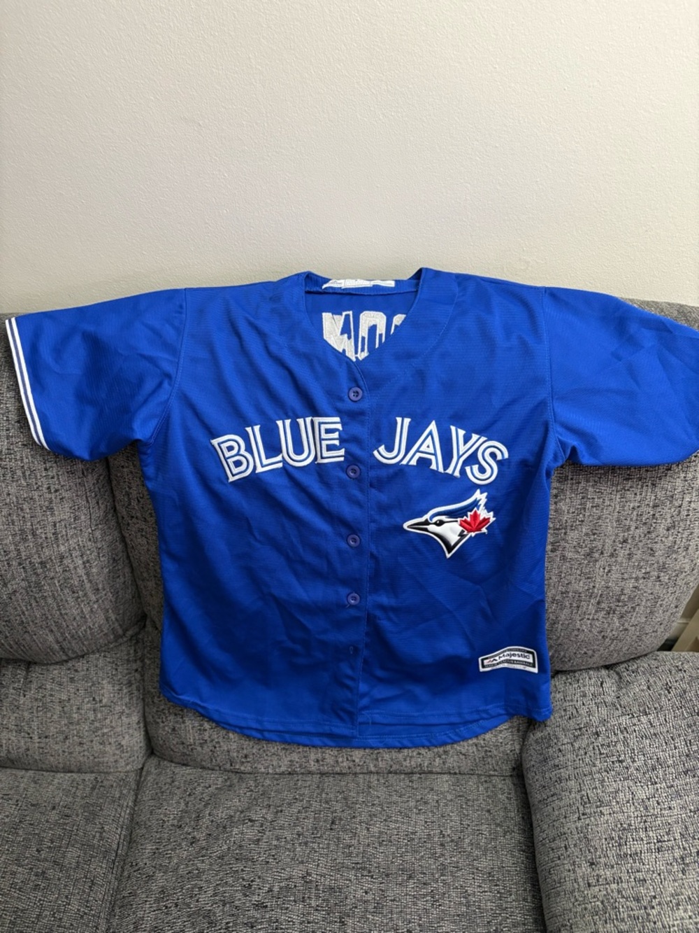 Majestic Royal Blue Toronto Blue Jays Jersey with Logo